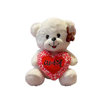 12\" White Bear Amor