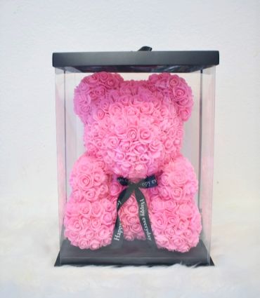 M- Pink Rose Bear