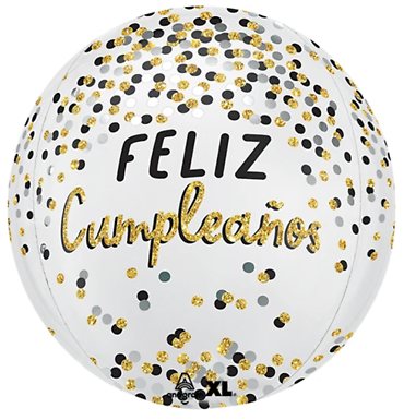 ORBZ\"Feliz CumpleaÃ±os\" Silver & Gold