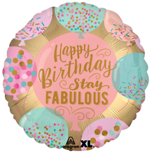 \"Stay Fab\" Birthday Mylar