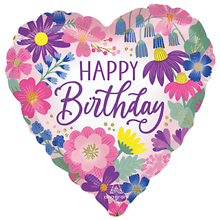 Birthday Garden Florals Mylar Balloon