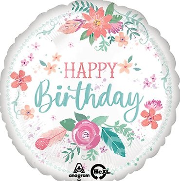 Pastel Birthday Mylar