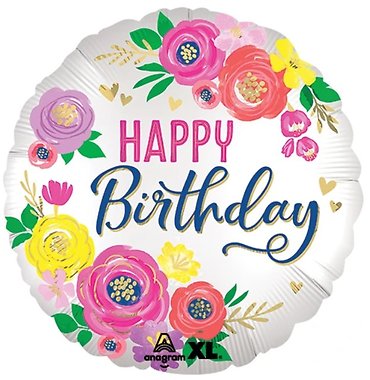 Floral Birthday Mylar