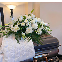 Medium White Casket