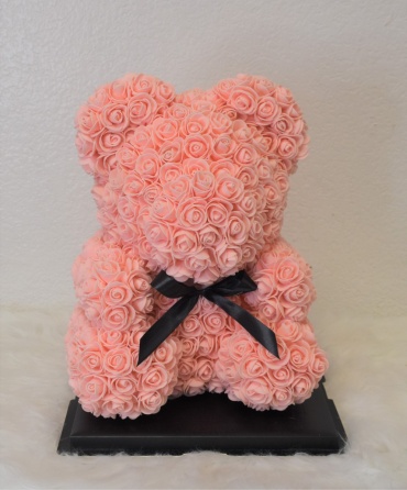 M- Peach Rose Bear