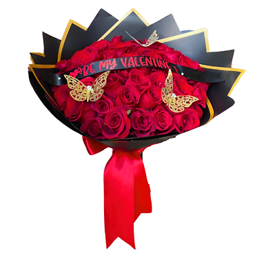 Be My Valentine Bouquet-50 Roses