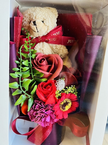 Red Box Bouquet