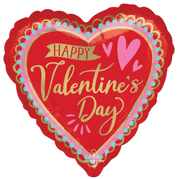 Jumbo \"Happy Valentines Day\" Mylar