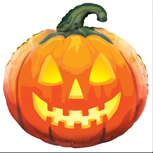 18\" Halloween Jack O\' Lantern Mylar
