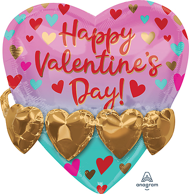 Jumbo 3D Valentine Mylar