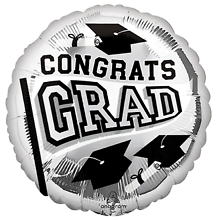 Metallic Silver Graduation Mylar