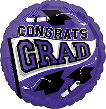 Purple Graduation Mylar