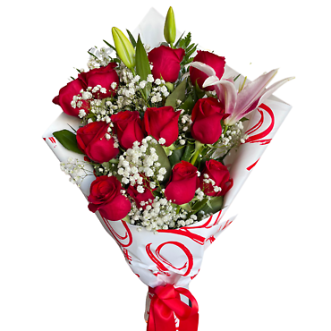 Juanita\'s Red Rose Bouquet