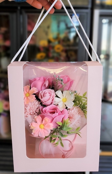 Mini Pink Soap Bouquet