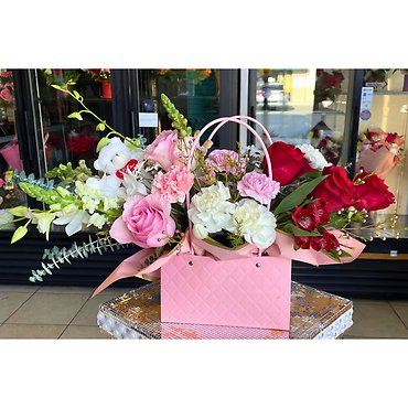 Pink and Red Purse