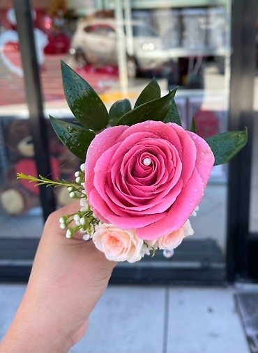 Pink Boutonniere