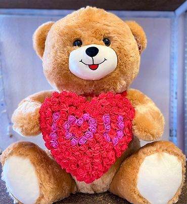 39\" Brown \" I <3 U \" Bear