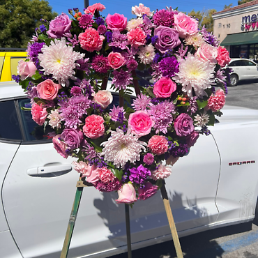 Pink and Purple Heart- 3 Sizes
