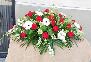 Red & White Casket