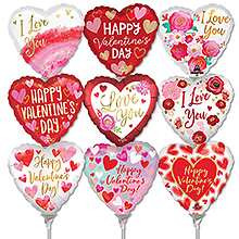 Valentines 4\" Stick Balloon