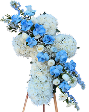 Blue and White Cross
