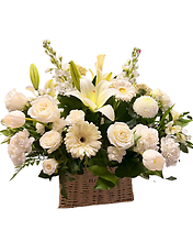 Elegant white basket