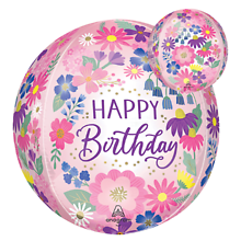 16\" Orbz® Birthday Garden Florals