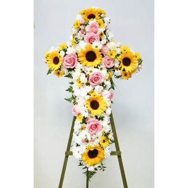 Sunflowers &#038; Roses Cross