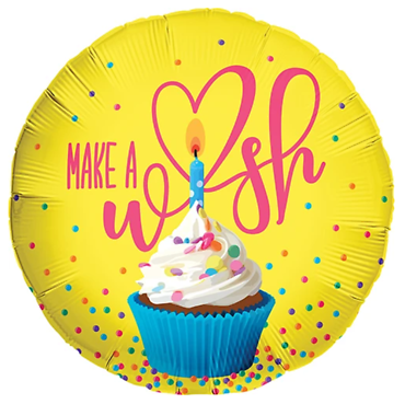 \"Make A Wish\" Mylar Balloon