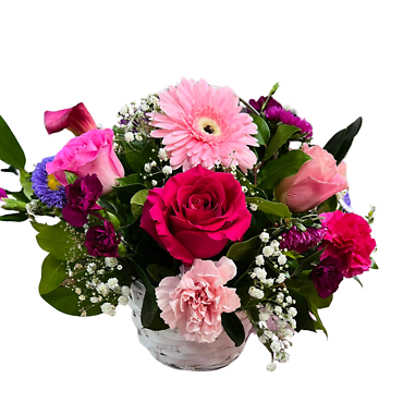 Mom\'s Pink and Purple Basket