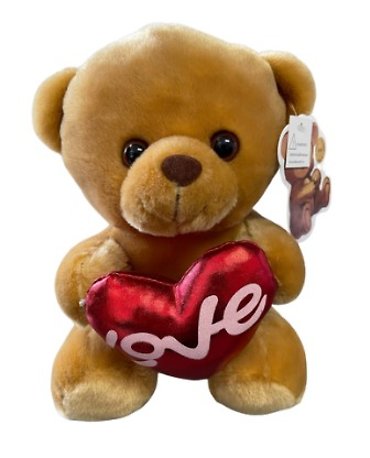 8\" Brown Bear w/Heart