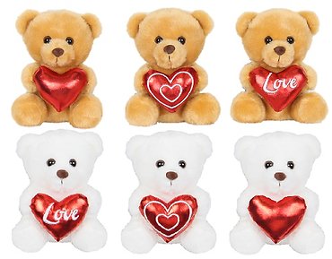 5\" Brown/ White Bear
