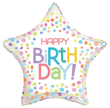 Birthday Star Mylar