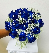 Royal Blue Bridal Bouquet
