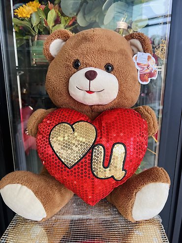 18\" Brown Bear w/Lighted Cheeks