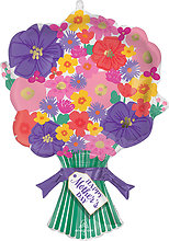 Mom\'s Bouquet Jumbo Mylar