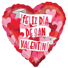 Jumbo \"Feliz Valentin\" Mylar Balloon