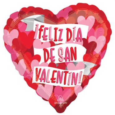 Jumbo \"Feliz Valentin\" Mylar Balloon