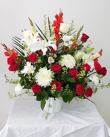 Red & White Arrangement