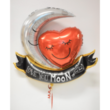 Moon &#038; Heart Balloon