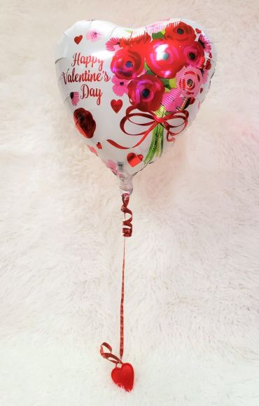 White Valentine Balloon