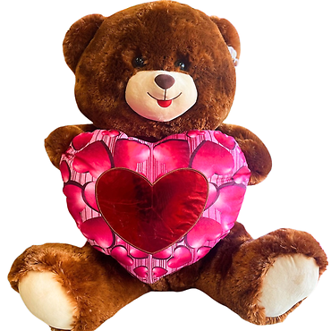 39\" Dark Brown Bear