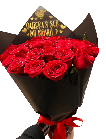 24 Roses w/ Message