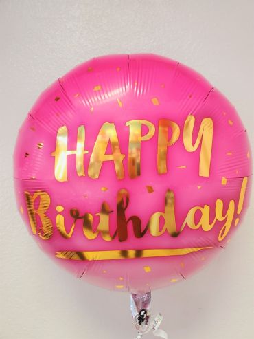 Pink Birthday Balloon
