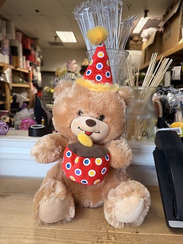 12\" Birthday Bear Brown