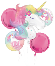 Unicorn Birthday Balloon Bouquet