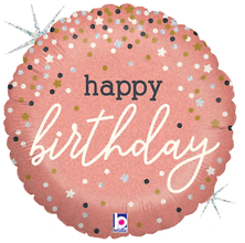 Rose Gold Birthday Mylar