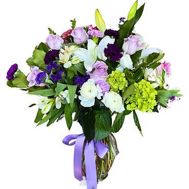 Lavender Glass Vase