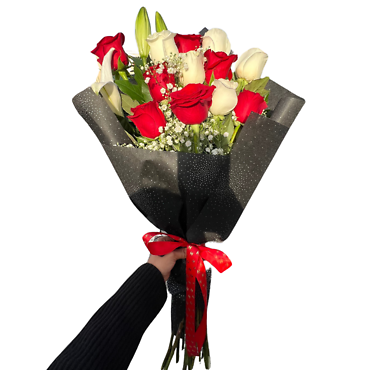 Juanita\'s Red and White Bouquet